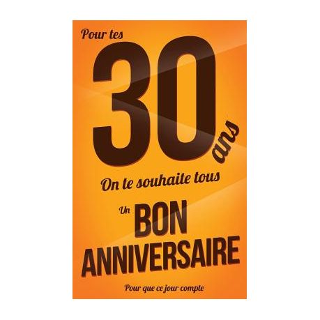 Bon Anniversaire 30 Ans Buy Online In South Africa Takealot Com