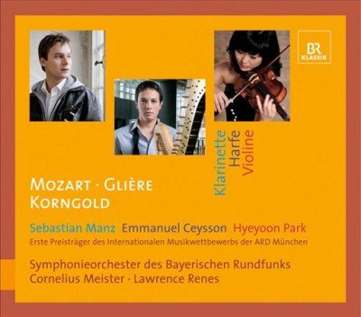 Mozart/Gliere/Korngold: Klarinette/Harfe/Violine (CD / Album)