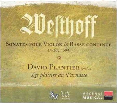 David Plantier - Von Westhoff: Sons For Violin &amp; Contin (CD)