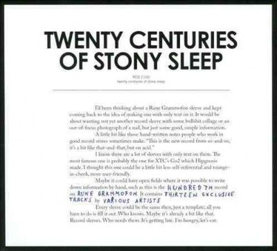 Various - Twenty Centuries Of Stony Sleep (CD)