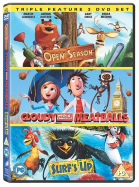 Cloudy With a Chance of Meatballs/Open Season/Surf's Up(DVD)