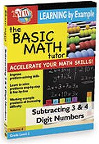 Basic Math Tutor: Subtracting 3 &amp; 4 Di (DVD)