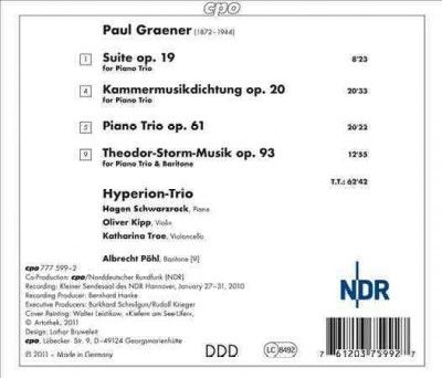 Hyperion - Trio - Graener: Works For Piano Trio (CD)