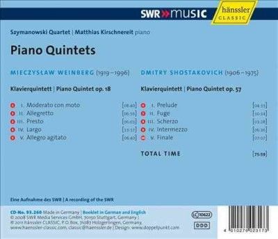 Dmitri Shostakovich/Mieczyslaw Weinberg: Piano Quintets (CD / Album)
