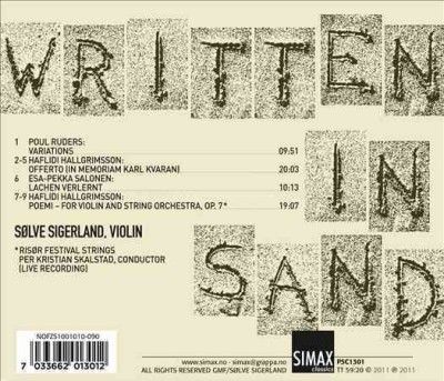 Written in Sand (CD / Album)