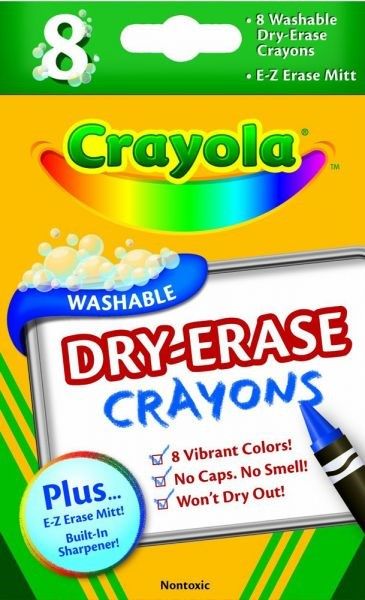 Crayola - 8 Dry Erase Crayons