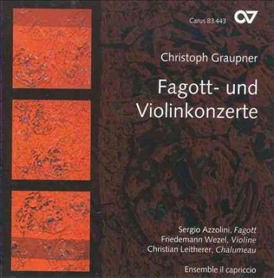 Christoph Graupner: Fagott- Und Violinkonzerte (CD / Album)