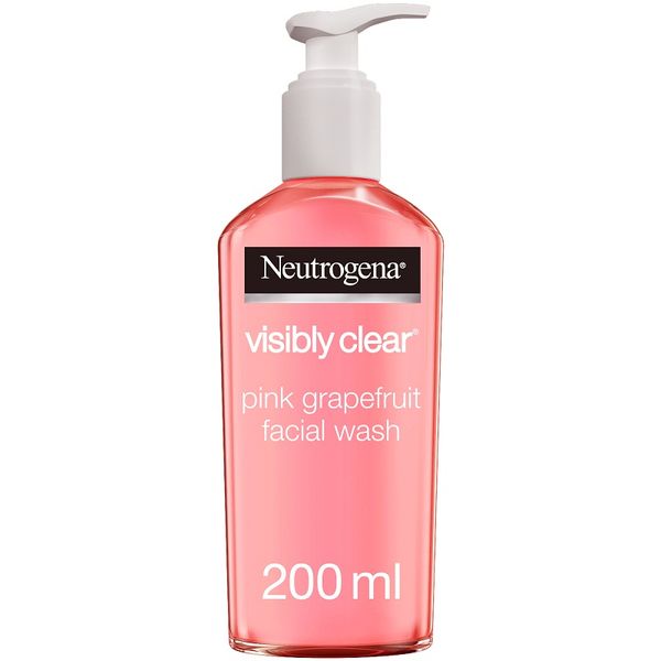 Neutrogena, Facial Wash, Visibly Clear, Pink Grapefruit, 200ml