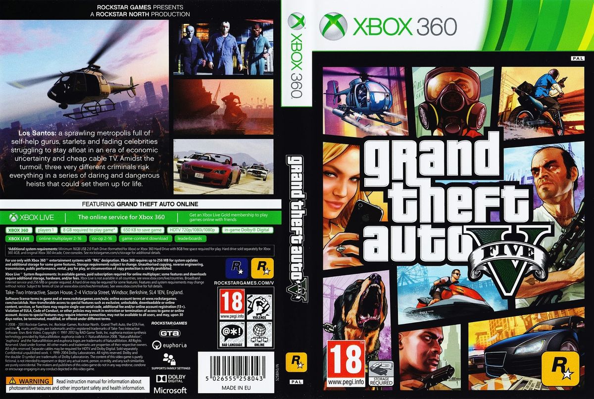 GTA V - XBOX 360 - MOOVE GAMES