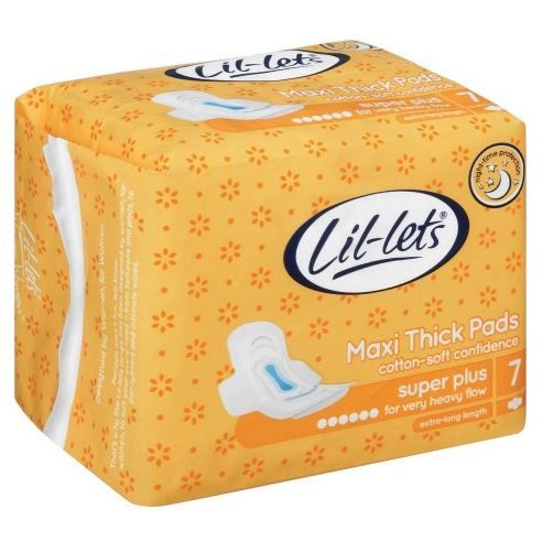 Lil-lets Maxi Super Plus Unscented Pads - 7's