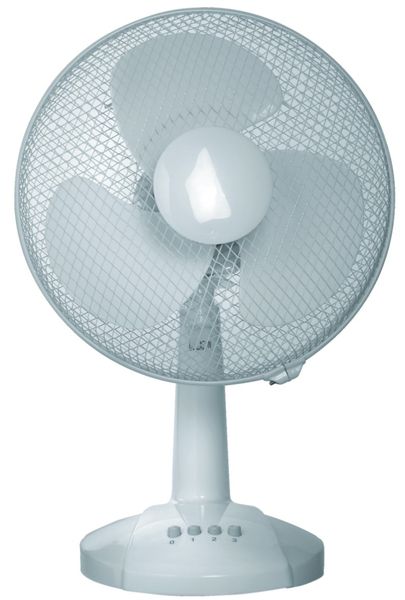 Goldair - 40cm Oscillating Desk Fan - White