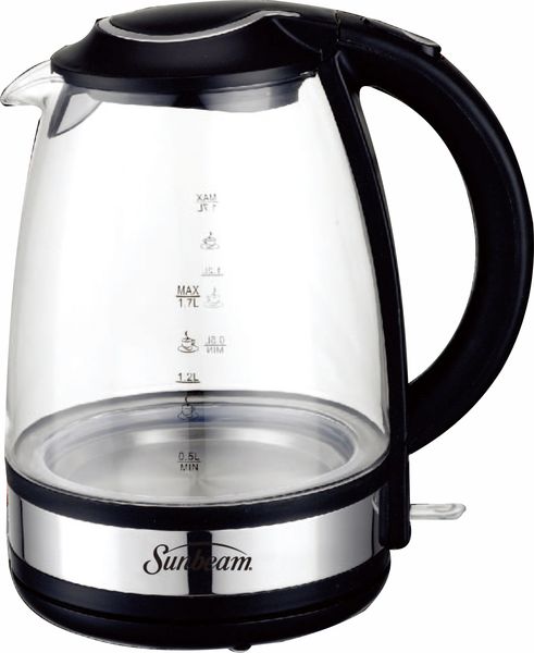 Sunbeam - 1.7 Litre Designer Glass Kettle