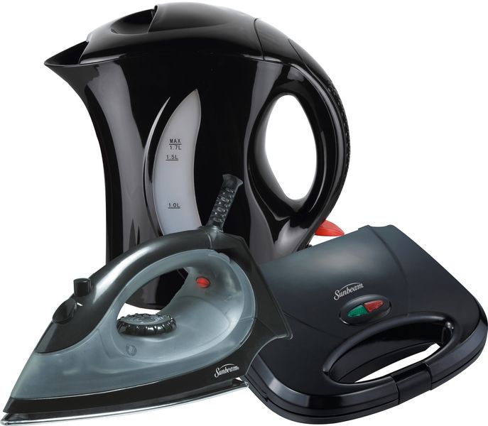 Sunbeam - 3 Pack Iron Kettle &amp; Sandwich Maker