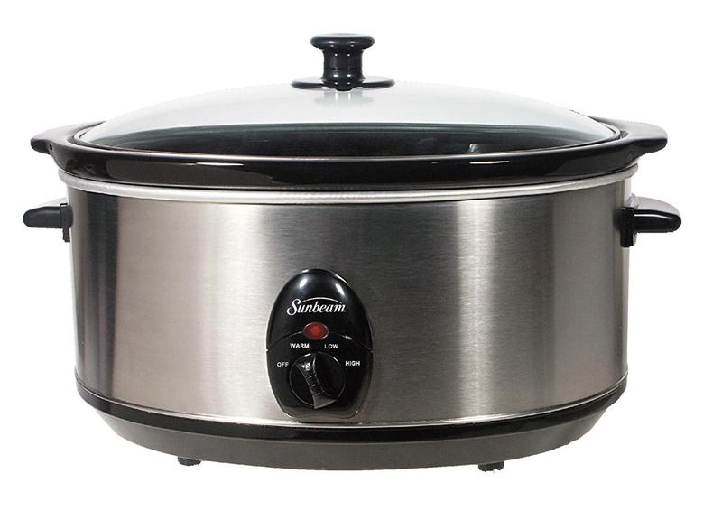 Sunbeam - 6.5 Litre Slow Cooker - Silver