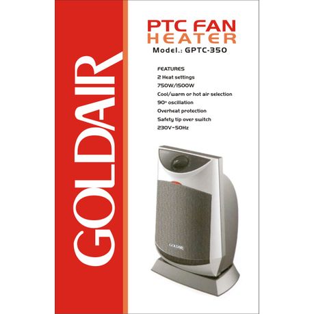 Goldair - PTC Heater - Grey | Shop Today. Get it Tomorrow! | takealot.com