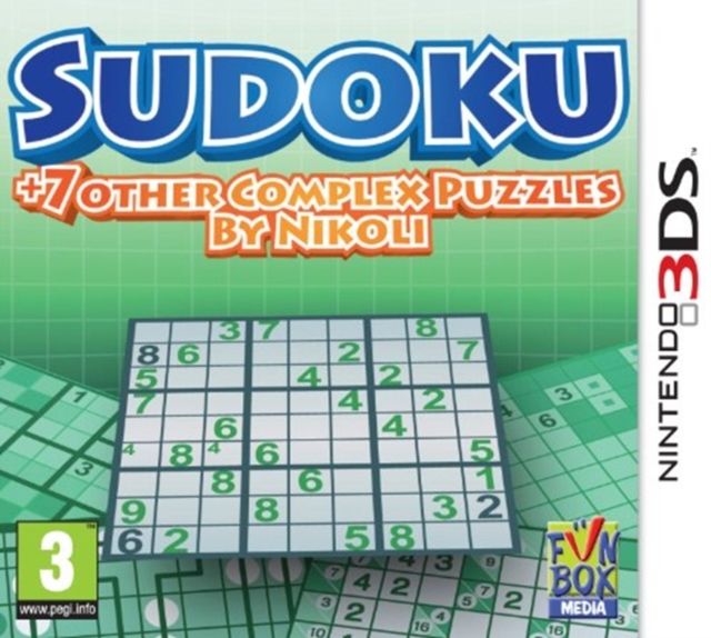 Sudoku &amp; 7 other Complex Puzzles by Nikoli (3DS)