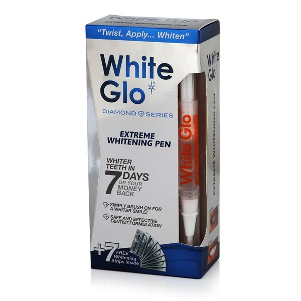White Glo Diamond Teeth Whitening Pen and Whitening Strips