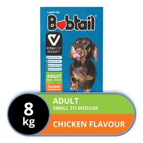 Bobtail Dry Dog Food Small To Medium Chicken Flavor 8kg