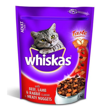 Whiskas beef dry outlet food