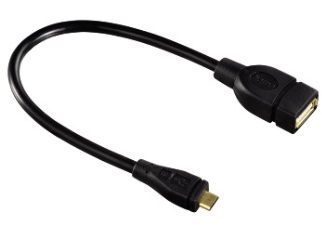 Hama USB Micro B to A Socket 15cm