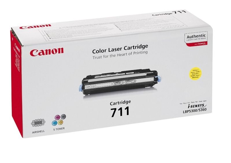 Canon 711 Yellow Laser Toner Cartridge