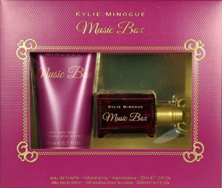 Kylie Minogue Muisc Box - Eau De Toilette - 30ml Body Lotion - 200ml Gift Set for Her (parallel import)