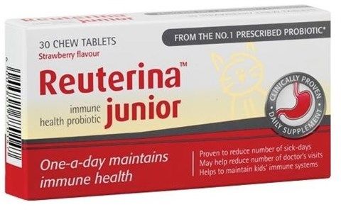 Reuterina Junior Strawberry Tablets - 30's