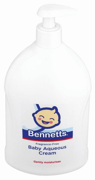 Bennetts - Baby Aqueous Cream Pump 500ml (Fragrance Free)