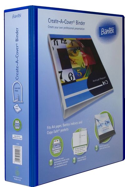 Bantex Create-A-Cover A4 70mm Lever Arch File