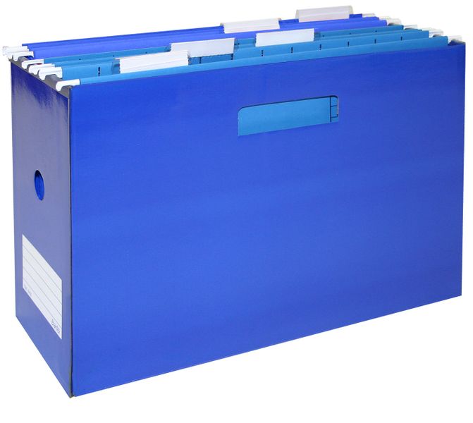 Bantex Portable Suspension File Box - Blue