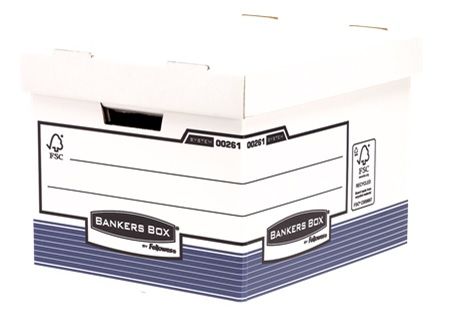 Bankers Box Standard Storage Box Stackable Fast Fold and Easy Assembly 2pk
