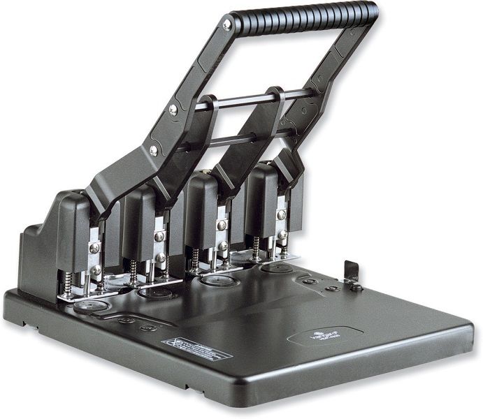 Kangaro HDP 4160 4 Hole Heavy Duty Punch - Black