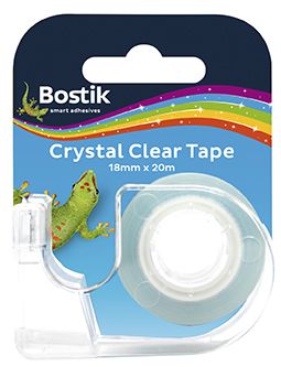 Bostik Crystal Clear Tape Dispenser - 18mm x 20m