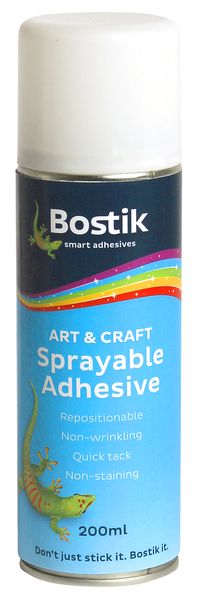 Bostik Art &amp; Craft Sprayable Adhesive - 200ml