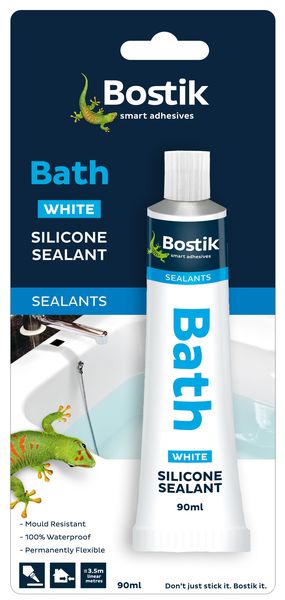 Bostik Bath Silicone White - 90ml