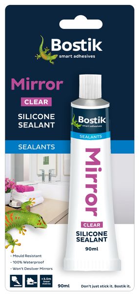 Bostik Mirror Silicone Clear - 90ml