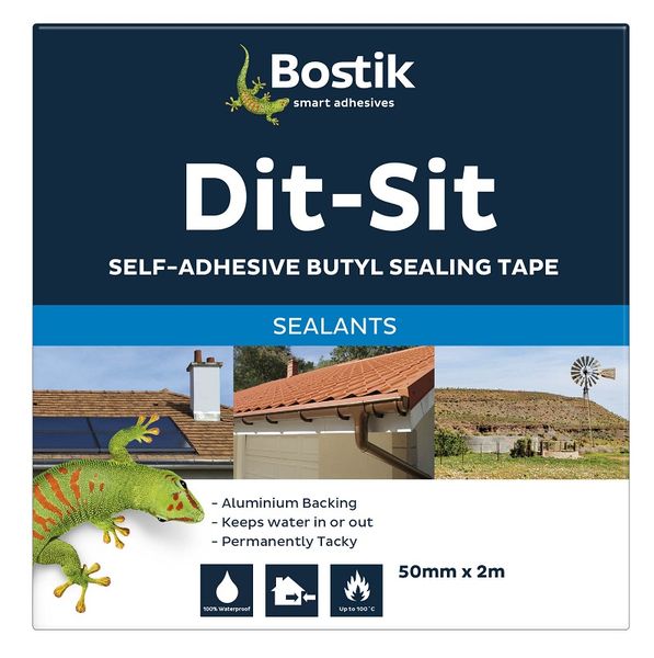 Bostik Dit-Sit Butyl Sealing Tape - 50mm x 2m