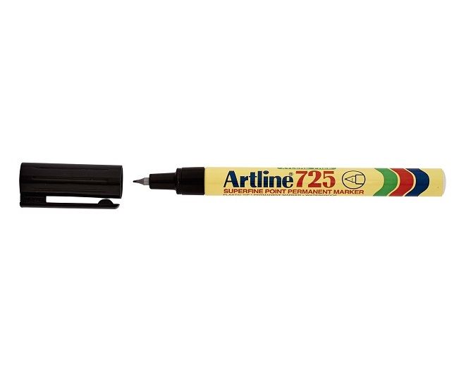 Artline - EK725 Permanent Marker Pocket Clip Fine - Black