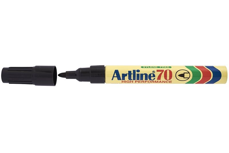 Artline EK70 Permanent Marker Bullet Point - Black