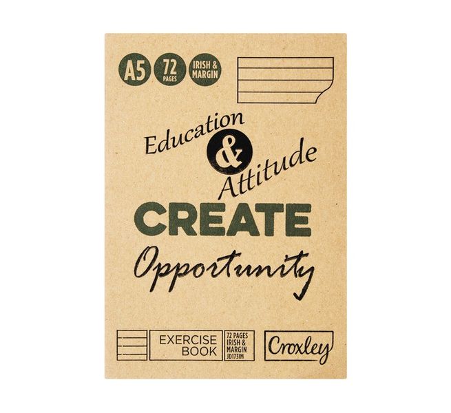 Croxley JD173 72 Page A5 I&amp;M Exercise Book (20 Pack)