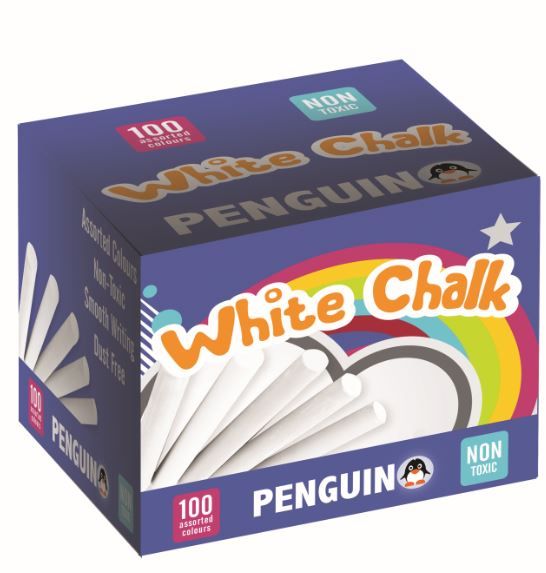 Penguin Chalk - White (100 Pieces)