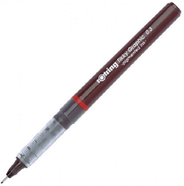rOtring Tikky Graphic Fineliner Pen - 0,3mm width - black ink
