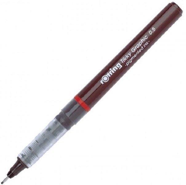 rOtring Tikky Graphic Fineliner Pen - 0,5mm width - black ink