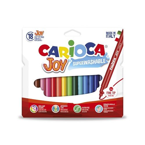 Carioca Joy Markers - Assorted Colours 18
