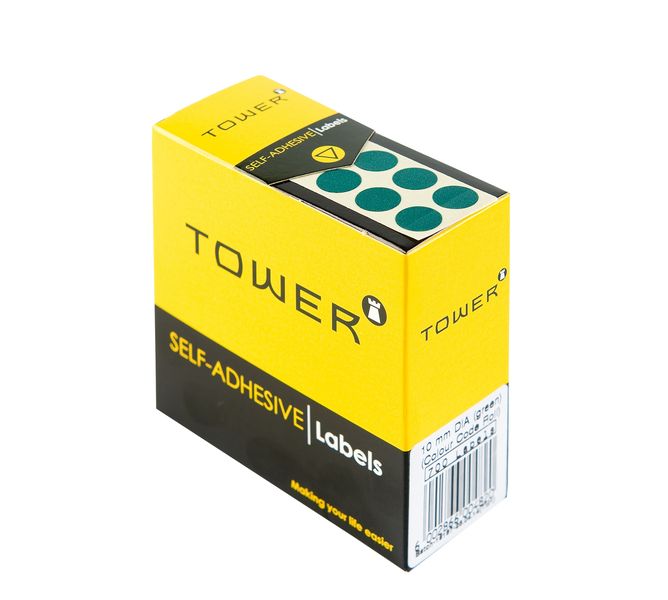 Tower C10 Colour Code Labels - Green