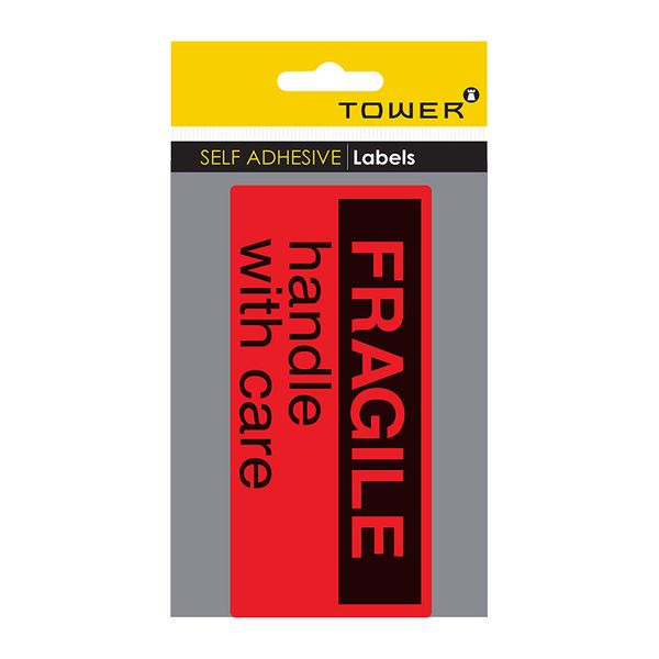 Tower Freight Information Labels - FRAGILE Handle with Care