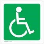 Tower ABS Sign - Handicapped (Small)