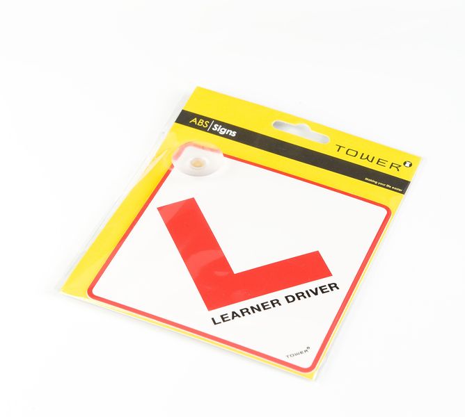 Tower ABS Sign with Suction Cup - Learner Driver