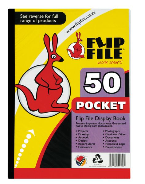 Flip File A4 Display File - 50 Pocket