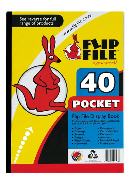 Flip File A4 Display File - 40 Pocket